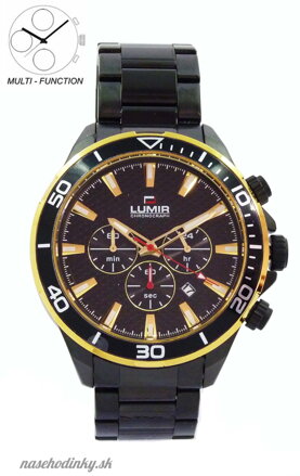 Hodinky LUMIR BLACK/GOLD - 11158003