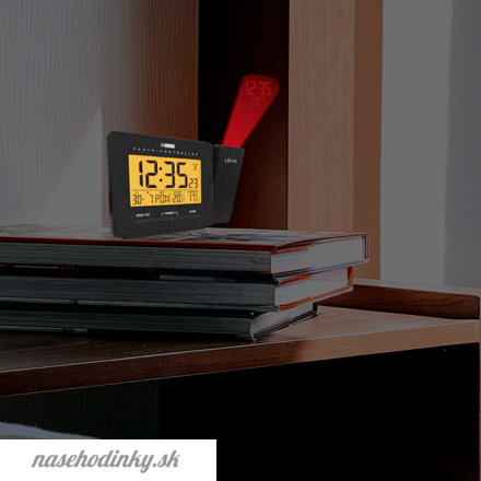 Digitálny projekční budík riadený rádiovým signálom LAVVU PROJECTION s češtinou