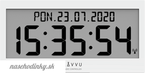 Biele digitálne hodiny s češtinou LAVVU MODIG LCX0010