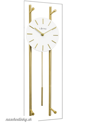 Zlaté sklenené kyvadlové hodiny LAVVU PENDULUM